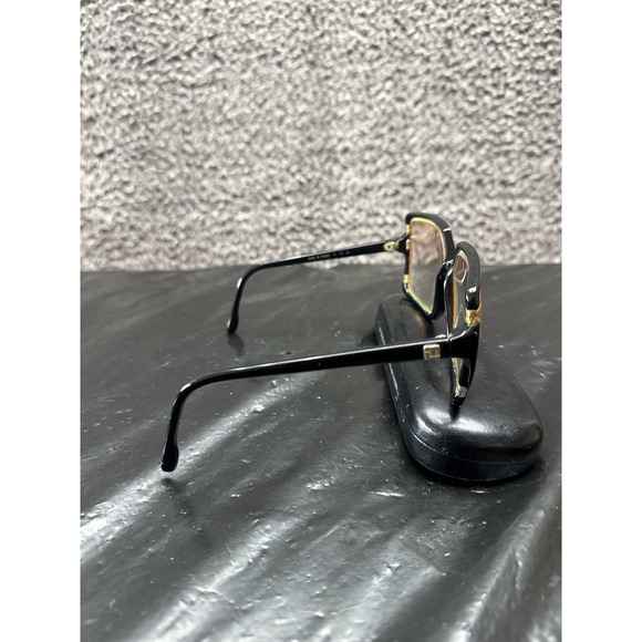 Vintage Ted Lapidus Paris TL 15 01 Sunglasses Black & Gold Gold Plated - Picture 2 of 7